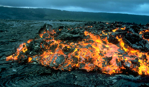 Lava på Kilauea. CC Public Domain.