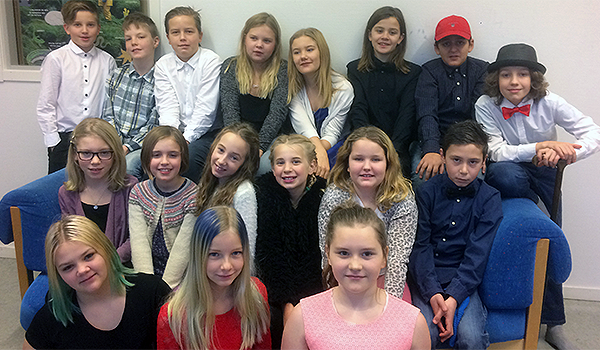 Elever i Örbyhus skola.