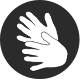 Ikon för teckenspråk.