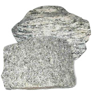 Bild på granit och gnejs